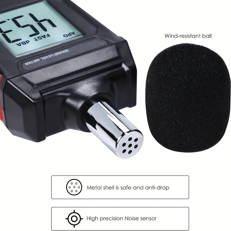 Yiko Sound Level Meter – Digital Portable Volume Meter –