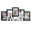 Adeco Decorative Black and White Wood ''Family'' Wall Hanging Picture