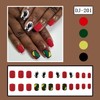 Black Slave Emancipation Day Press on Nails Short Fake Nails