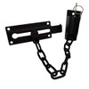 QCAA Keyed Chain Door Lock, Die Cast Construction, Matte Black,