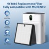 CHIVALZ 4 Pack HY4866 True HEPA Replacement Filters Compatible with