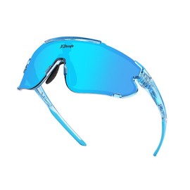 LOSREYES Elevate Sport Sunglasses - Unisex TR90 Frame - Not Polarized Lens - 100% UV Protection - Medium to Large Size - Colour: BLUE RAZ