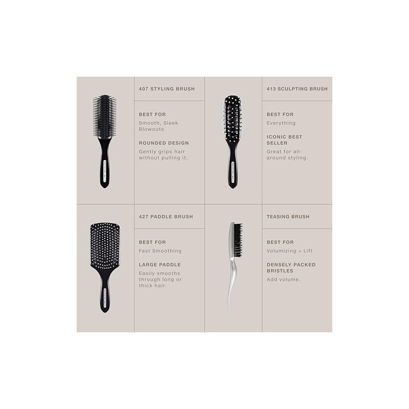 Paul Mitchell Pro Tools 407, Cepillo de Cerdas de nylon