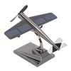 Solar Airplane Rotating Propellers Zinc Alloy Plastic Easy Assembly Solar