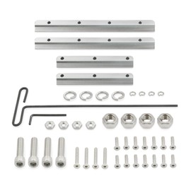 WSAGFB Billet Aluminum Battery Pallet,Billet Aluminum Rigid Clamp Tray for your DH6 Optima Battery-Sliver