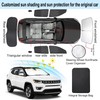 TINGLU Window Shades for Jeep Compass 2017-2024 Accessorie Car Side