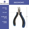The Beadsmith Ergonomic Curved Chain Pliers 127mm Comfortable Ergonomic Handle