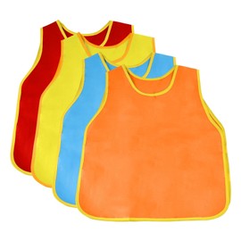 KZNKZN 4 Pack Smock For Kids,Children Waterproof Art Smock Painting Feeding, Kids Painting Apron Handwork,Cooking, Children'S Aprons，Toddler Paint Smock For Painting Or As Gifts