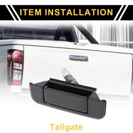 REPAIROCK Liftgate Latch for Toyota Pickup 1989-1995 Rear Tailgate Handle Lock No.6909071010 Black