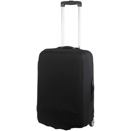 Xcase Suitcase cover: elastic protective cover for suitcases up to 42 cm height, size S, black (suitcase storage cases, suitcase covers, waterproof bags), black