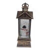 Snow Water Farol Navideño Muñeco Nieve Luz Led Musical Adornos