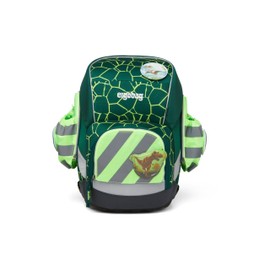 ergobag Side pockets zip set with reflective strips, safety set with side pockets, pack, cubo and cubo light purchased after July 2019, set of 3, Green, Einheitsgröße