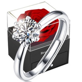 Eternal Rose, Preserved, Real Rose, Red, Romantic Gift for Her, Wife, Girlfriend, Sister, Christmas, Valentine's Day, Mother's Day, Birthday, Engagement, Wedding, Gratitude