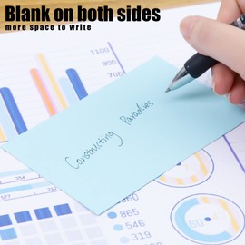 Koogel Coloured Index Cards Bulk, 640 Pieces Assorted Neon Colour Flash Cards Blank 3 x 5 Note Cards for Studying Organising School Office