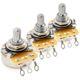 CTS 450 A250K+A500Kx2 ST-HSS Guitar Pots Short Split Shaft 1/4 Inch and Standard Split Shaft 3/8 Inch 10% Audio Taper Potentiometers