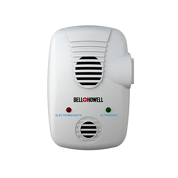 Bell + Howell Electromagnetic and Ultrasonic Pest Repeller with AC Outlet, Model:50153
