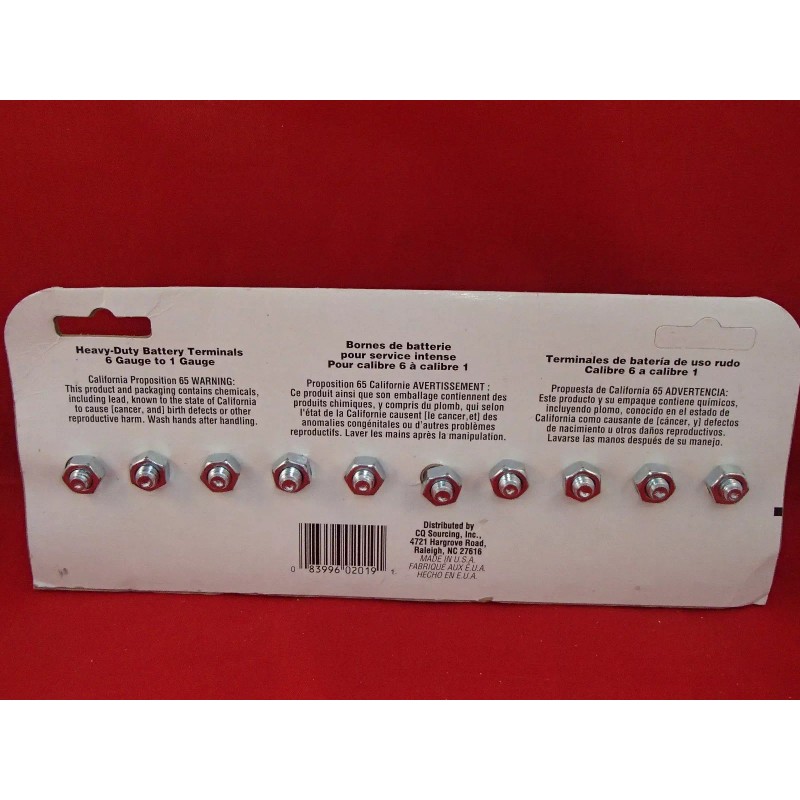 Deka 10 PACK DEKA CARQUEST Heavy-Duty Top Post Battery CABLE