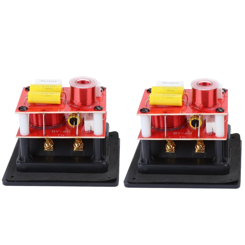 2PCS HIFI Audio Crossover Filters Tweeter Bass 2‑Way Speaker Frequency