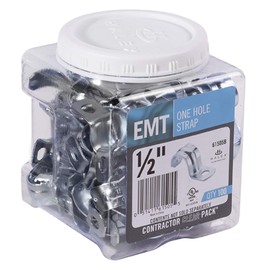 Halex - 1/2" EMT ONE Hole Strap - 100/CCP