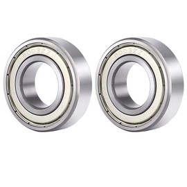 6003 ZZ Ball Bearings 17 mm x 35 mm x 10 mm, Pack of 2, Double Protected Deep Groove Ball Bearings for DIY, Lathes, Motors, 3D Printers, Milling Machines, Various Mechanical Devices, etc.