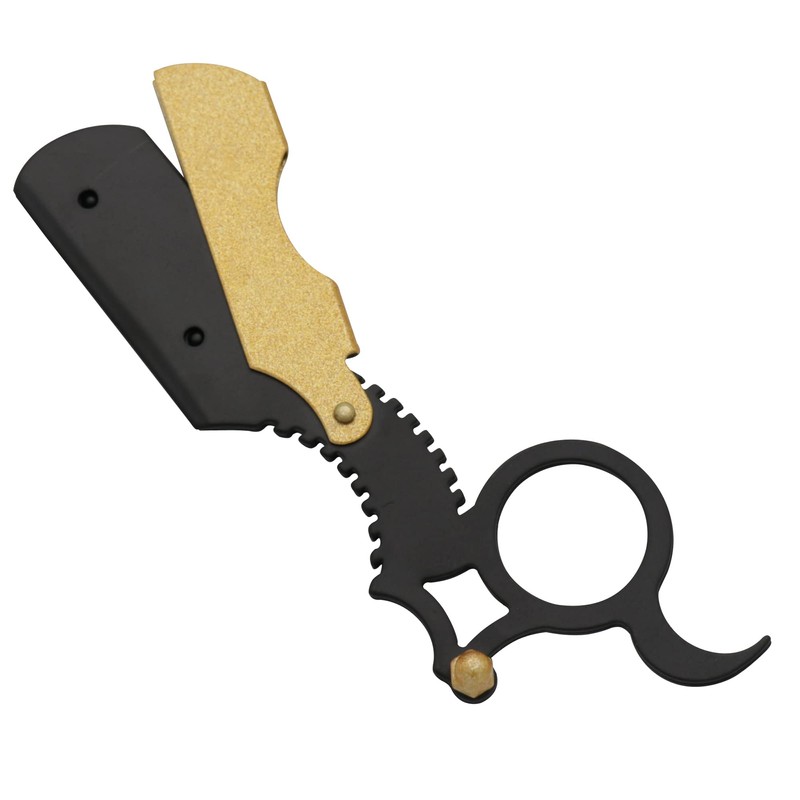 Replaceable Half Blade Straight Razor with 100 Blades, Professional Single