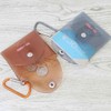 T'S Factory TJ-5544113JF Jelly Face Snap Clear Pouch with Carabiner,