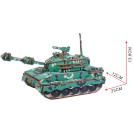 Tank Model Kit - Wooden Laser-Cut 3D Puzzle (137 Pcs)