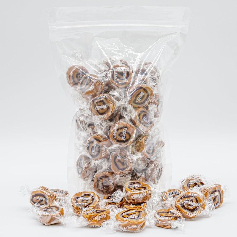 CHOCOLATE ROLLS Caramel Candy 3 lb – Bulk, Soft &