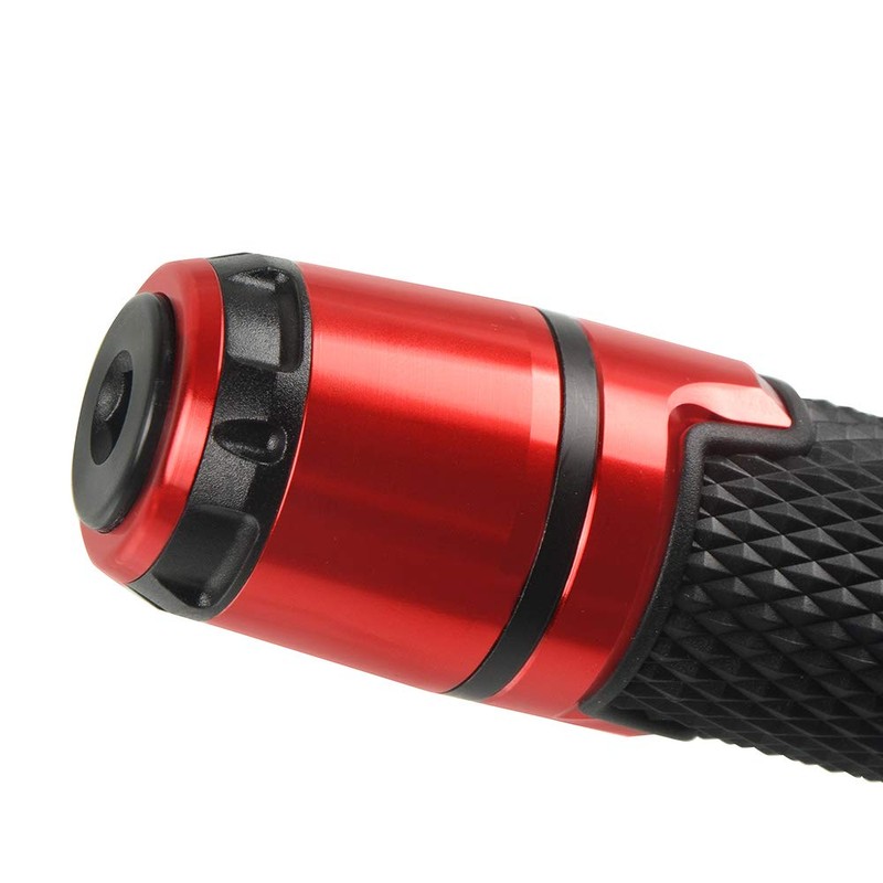 7/8'' 22mm Motorcycle CNC Aluminum Powersports Handlebar Grips with Grip