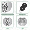 CREATCABIN Gingerbread Man Pocket Hug Token, Keepsake Long Distance Relationship,