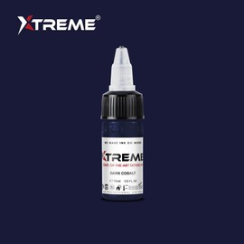 Xtreme Tattoo Ink, Versatile Medium Viscosity for Precision Tattooing, Rich Hue, Quick Healing, Acrylic-Free, Water Based, Highest Safety Standards - Ready-to-Use Tattoo Ink (Dark Cobalt, 0.5 oz)
