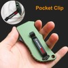 Caressolove Box Cutter Pocket Knife, EDC Push Button Utility Knife,
