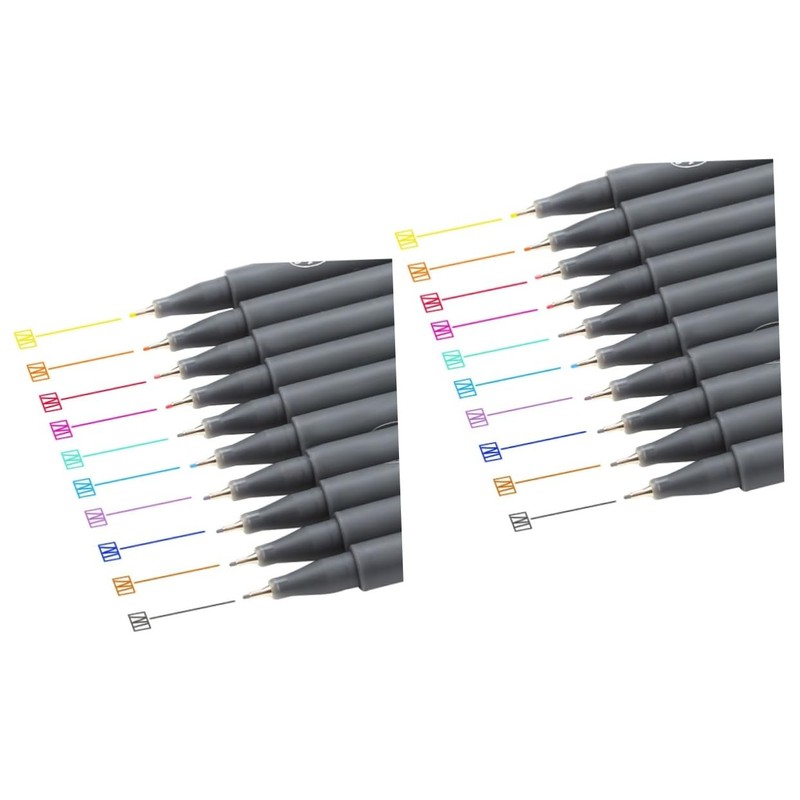 Operitacx Pen Highlighters Highlighter Pens 20 Pcs Fine Line Pens