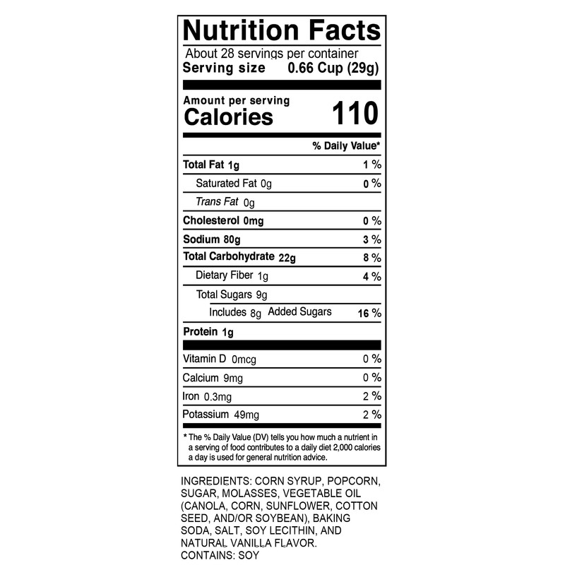 Munch King Snacks Caramel Popcorn 28 oz. Barrel