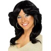 Smiffy's 70's Flick Wig - Black