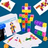 Colorful Cube Puzzle Toy, 60pcs/set Intelligent Cube Puzzle Toy with