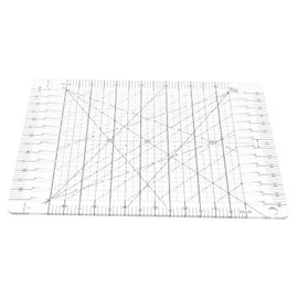 TEHAUX Transparent Sewing Ruler Clear Acrylic Measuring Guide with Precise Markings for DIY Tailoring Quilting Patchwork Dress Making