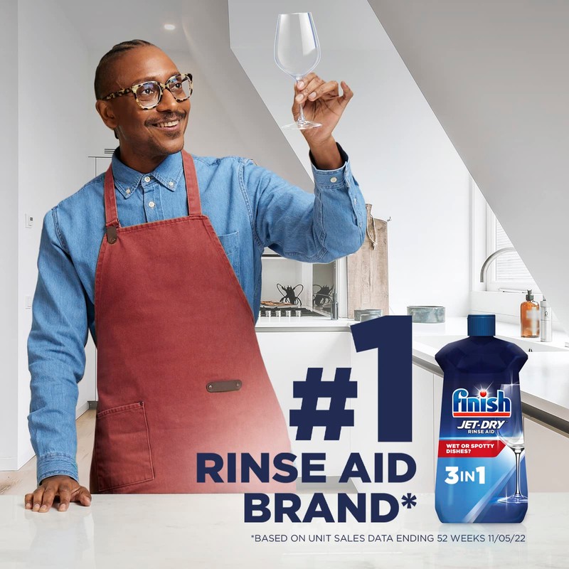 Finish Jet Dry Dishwasher Rinse Aid, 8.45 Ounce