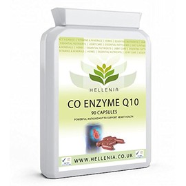Hellenia CoEnzyme Q10-100mg CoQ10 Supplement | 90 High Absorption Capsules | Powerful Antioxidant | Supports Heart Health | Easy-Swallow Capsules