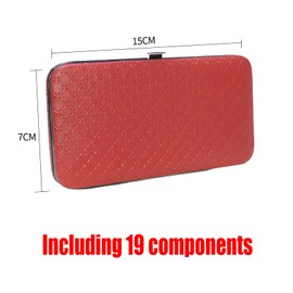 JYJLLM Manicure Set, 19 pcs Nail Clippers，toe nail clippers for thick nails，pedicure sets for feet，Care Kit Manicure Professional，nail clipper，Suitable for Gift for Men Women Friends (blue)