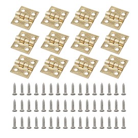 Odoria 1/12 Scale Miniature Door Hinges 12Pcs and Screws 48Pcs Dollhouse Accessories