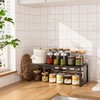 Ipotive Cabinet Shelf,Expandable Adjustable Stackable Kitchen Organizer,for cabinets, Kitchens, countertops,