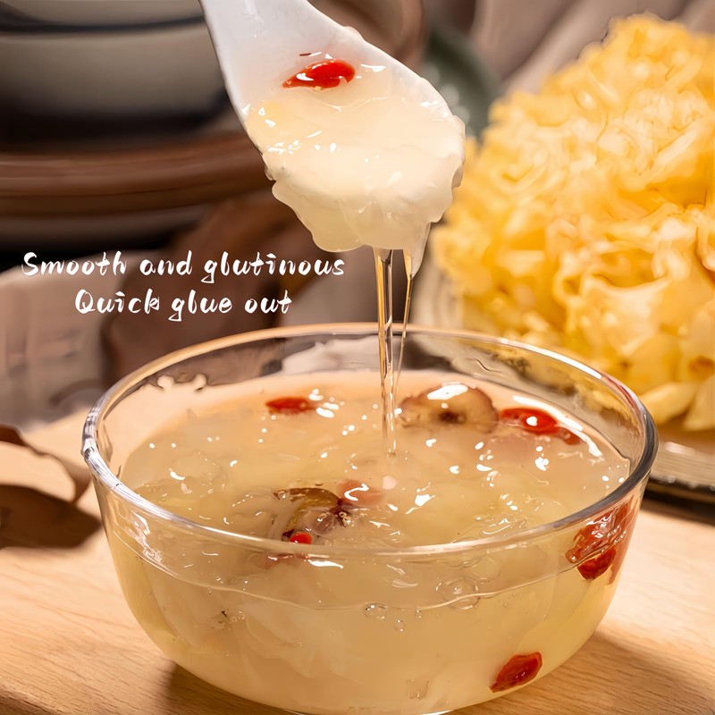 Premium Dried Snow Fungus (Tremella) - Whole, White Fungus, Vegan,