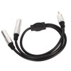 3.5mm to Dual 6.35mm Cable Male to Dual Female Plug