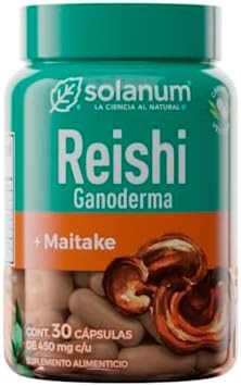 Solanum Línea Herbal Reishi  Meitake, 30 Cápsulas Vegetales, Sin Sabor
