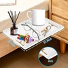 TUAKIMCE Hanging Bedside Table with Cable Holder - Practical Lapel