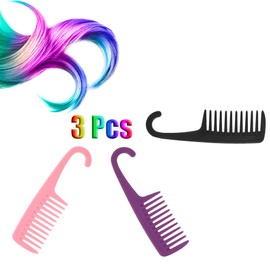 tiopeia 3 Pack Hair Comb Large Wide Tooth Comb Shower Combs Curl Wet Comb for Long, Wet or Curly Hair Detangling