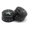 Unbranded 4x Abalone Star Guitar Knobs Push-in Volume Amplifier Audio