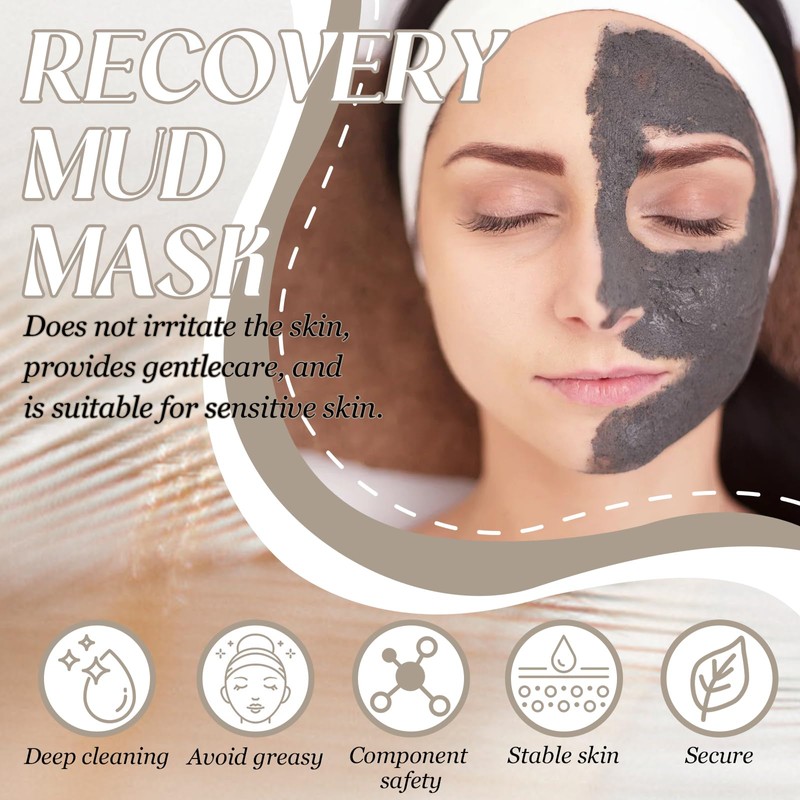 Relief Mud Mask, Clay Mask, Deep Cleansing Smearing Mask, Anti-Pore