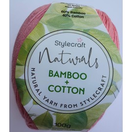 Stylecraft Naturals 60% Bamboo and 40% Cotton 100g DK - 7133 Blush